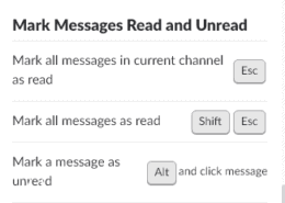 Slack - Messages Read and Unread