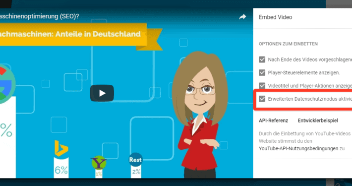 YouTube Video DSGVO konform einbetten 3