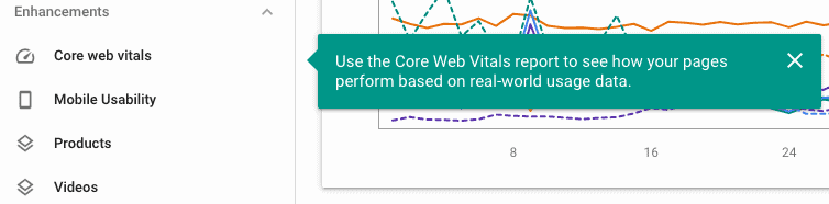 Neue Ranking-Faktoren UX, Core Web Vitals: Darstellung in Google Search Console