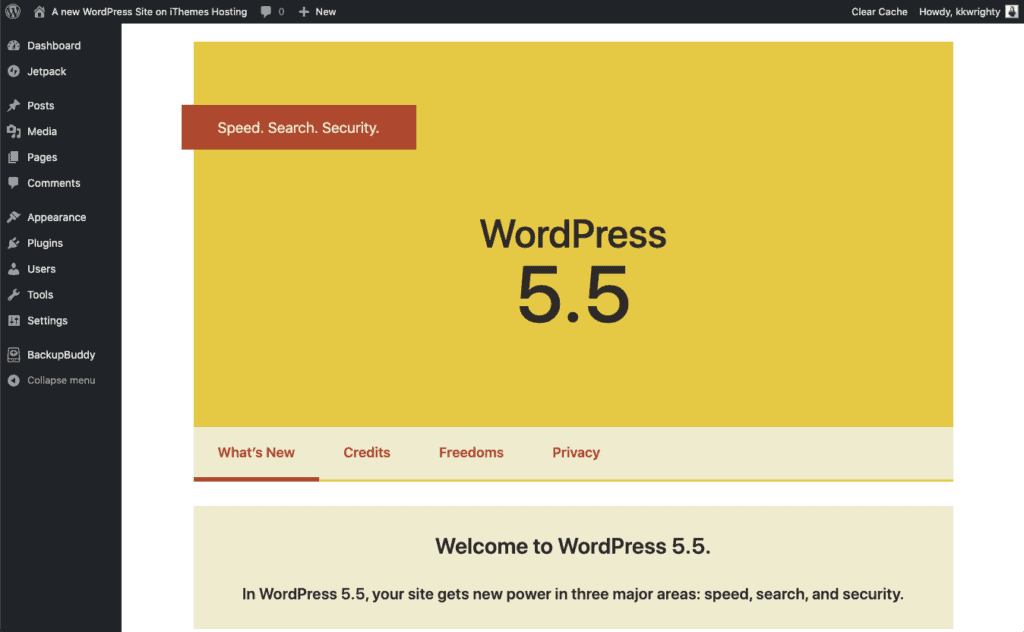 WordPress 5.5 Eckstine