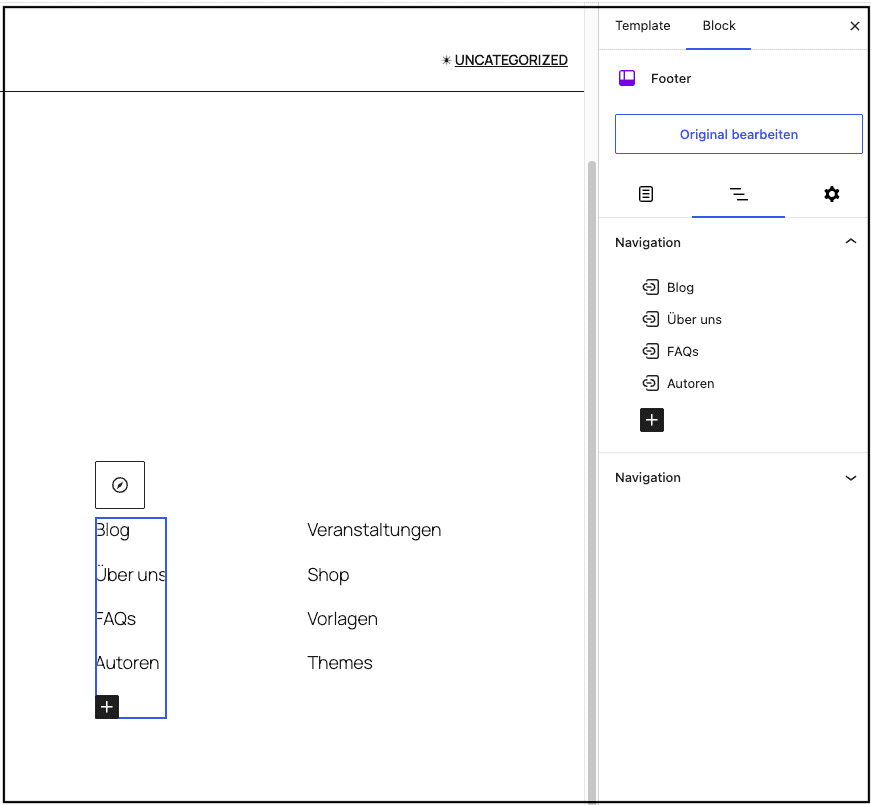 wp_7_navigations_overlay screenshot vom neuen Navigation-Overlay in Wordpress 7.0