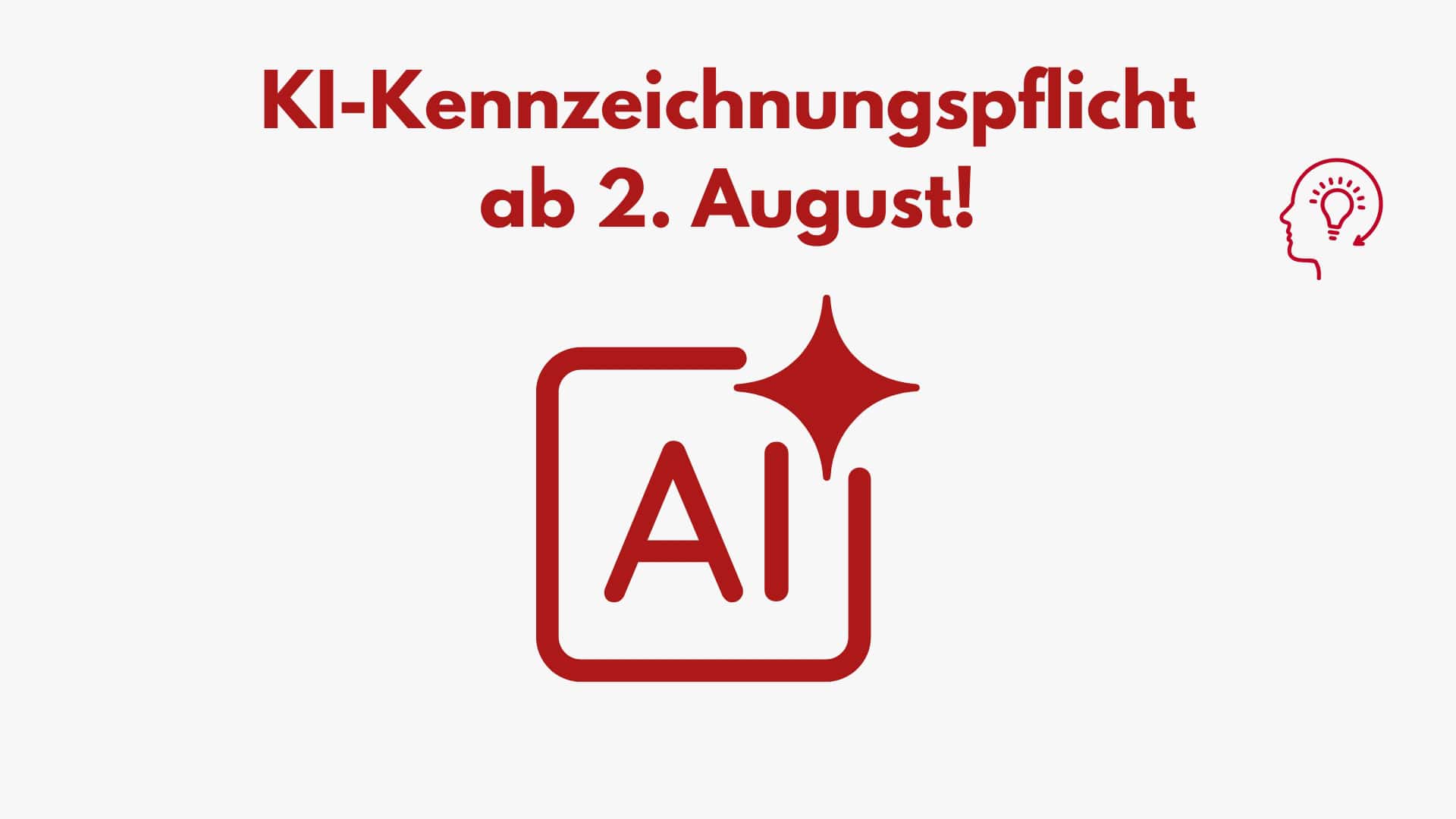 ki-kennzeichnung "KI-Kennzeichnungspflicht" mit einem Generativen AI Symbol